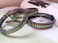 Load image into Gallery viewer, Diamond and Gemstone Bangle | +Colors