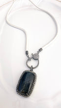 Load image into Gallery viewer, Leather Choker with Pave Diamond Clasp