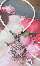 Load image into Gallery viewer, Leather Choker with Pave Diamond Clasp