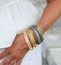 Load image into Gallery viewer, Diamond and Gemstone Bangle | +Colors