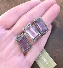 Load image into Gallery viewer, SALE | Pave Diamond and Amethyst Ring