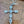 Pave Diamond and Aquamarine Cross