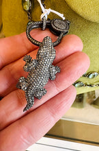 Load image into Gallery viewer, SALE | Pave Diamond Alligator Pin &amp; Pendant