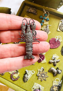 SALE | Pave Diamond Lobster Pin & Pendant
