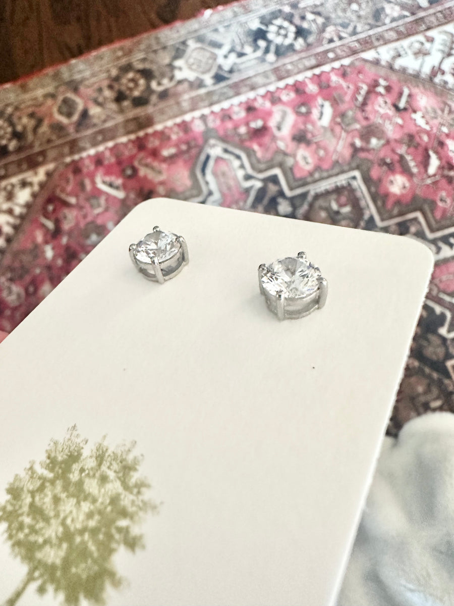 Moissonite Diamond Stud Earrings