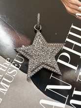 Load image into Gallery viewer, Pave Diamond Raised Star Pendant