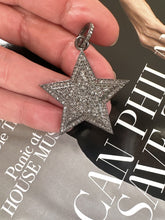 Load image into Gallery viewer, Pave Diamond Raised Star Pendant