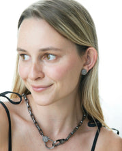 Load image into Gallery viewer, Pave Diamond Round Earrings