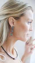 Load image into Gallery viewer, Pave Diamond Bar and Shagreen Choker