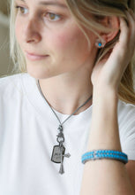 Load image into Gallery viewer, Leather Lariats with Pave Diamond Locks | +Colors