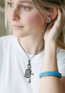 Leather Lariats with Pave Diamond Locks | +Colors