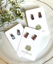 Load image into Gallery viewer, Pave Diamond Gemstone Drop Earrings