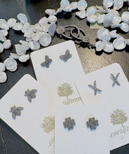 Load image into Gallery viewer, SALE | Pave Diamond Butterfly Stud Earrings