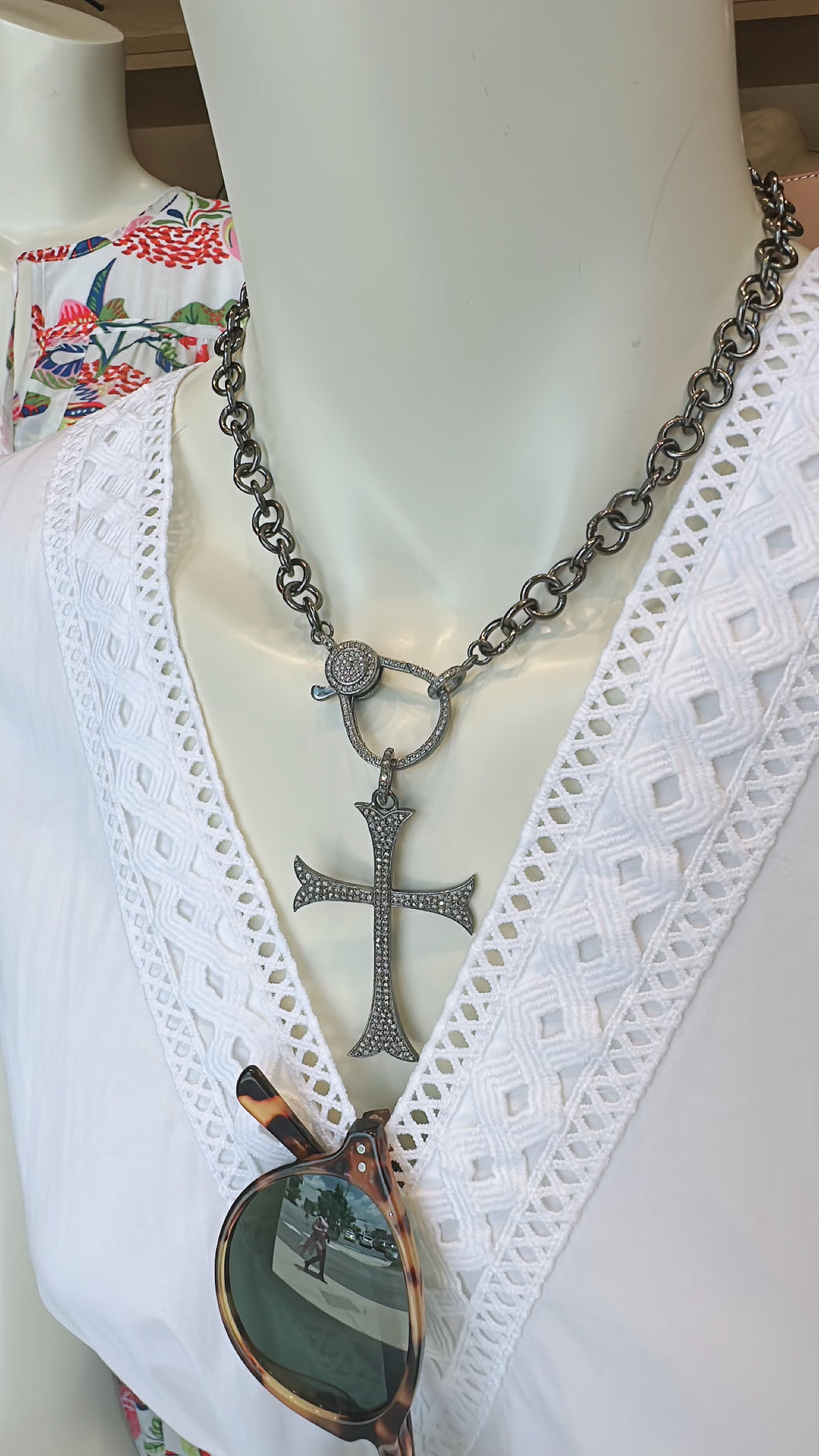 Pave Diamond Cross