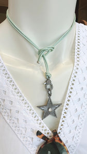Leather Lariats with Pave Diamond Locks | +Colors