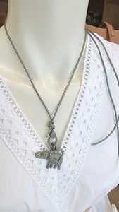 Leather Lariats with Pave Diamond Locks | +Colors