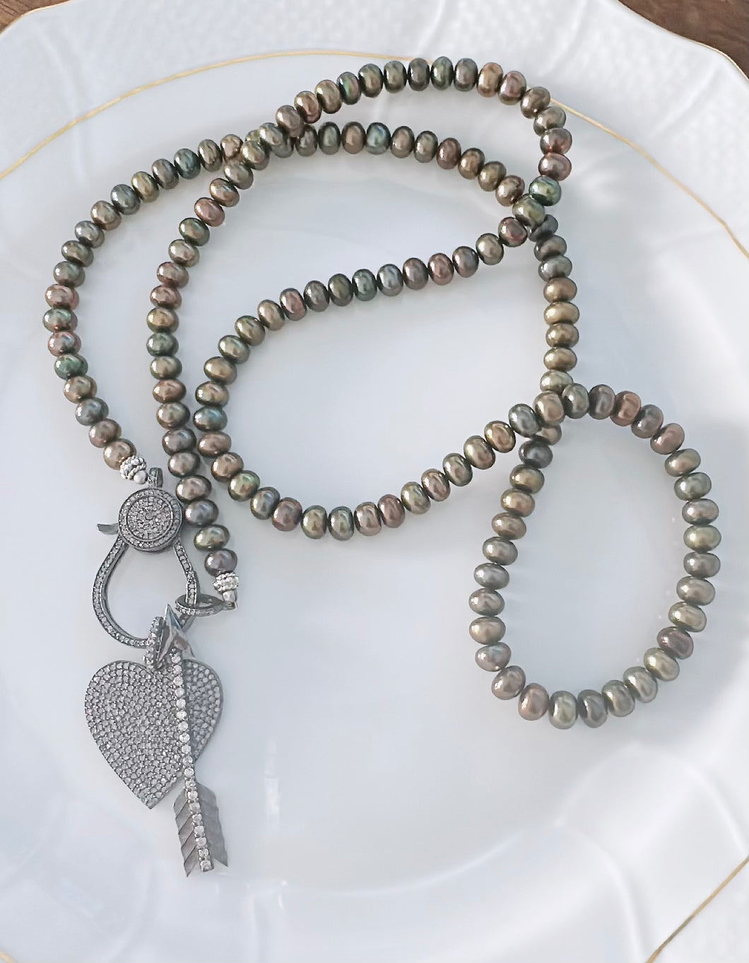 Pave Diamond Arrow Pendant