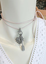 Load image into Gallery viewer, Leather Lariats with Pave Diamond Locks | +Colors
