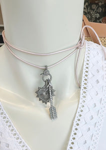 Leather Lariats with Pave Diamond Locks | +Colors