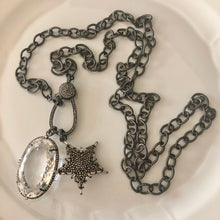 Load image into Gallery viewer, Pave and Baguette Diamond Star Pendant