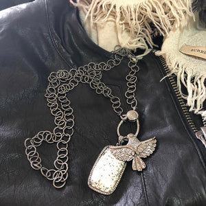 Pave Diamond Eagle Pendant