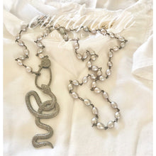 Load image into Gallery viewer, Pave Diamond Snake Pendant