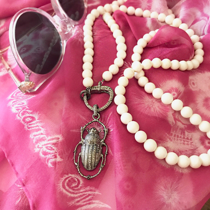 Pave Diamond Bug Pendant