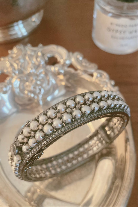 Pearl and Diamond Bracelet