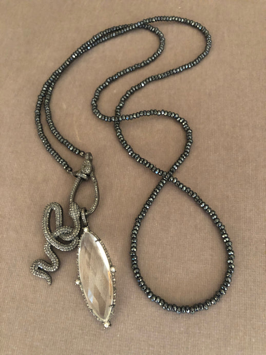 SALE | Pave Diamond Snake Charm