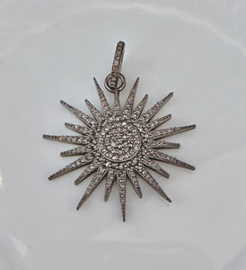 Pave Diamond Bright Star Pendant