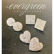 Load image into Gallery viewer, Pave Diamond Round Earrings