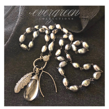 Load image into Gallery viewer, Pave Diamond Feather Charm