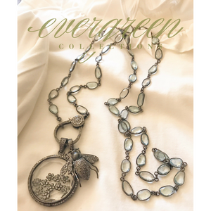Pave Diamond Bee Pendant