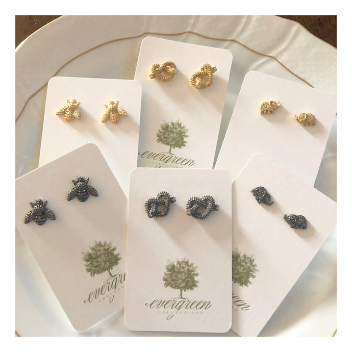 SALE | Pave Diamond Bee Earrings