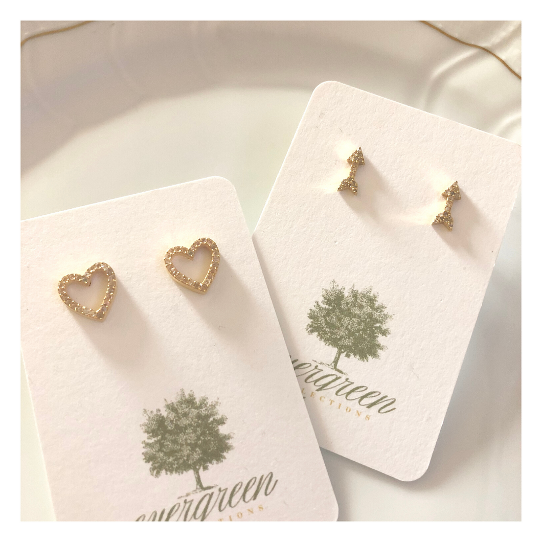 Pave Diamond Arrow Earrings