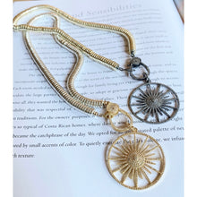 Load image into Gallery viewer, Silver Hematite with Pave Diamond Clasp