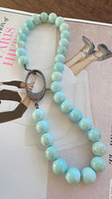 Load image into Gallery viewer, Turquoise Necklace with Diamond Lock