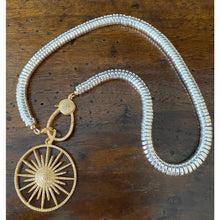 Load image into Gallery viewer, Silver Hematite with Pave Diamond Clasp