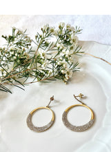 Load image into Gallery viewer, SALE | Pave Diamond Circle Earrings